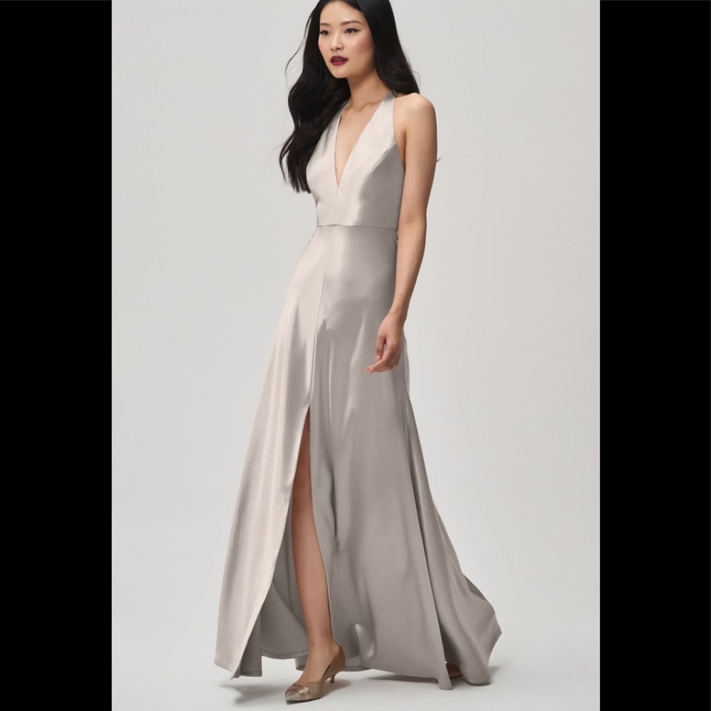 Jenny Yoo Corinne dress in Latte size 4